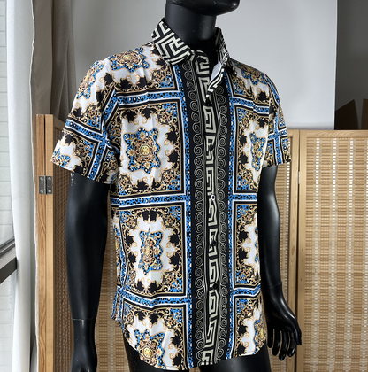 Yellow Faded Printed Casual Shirt