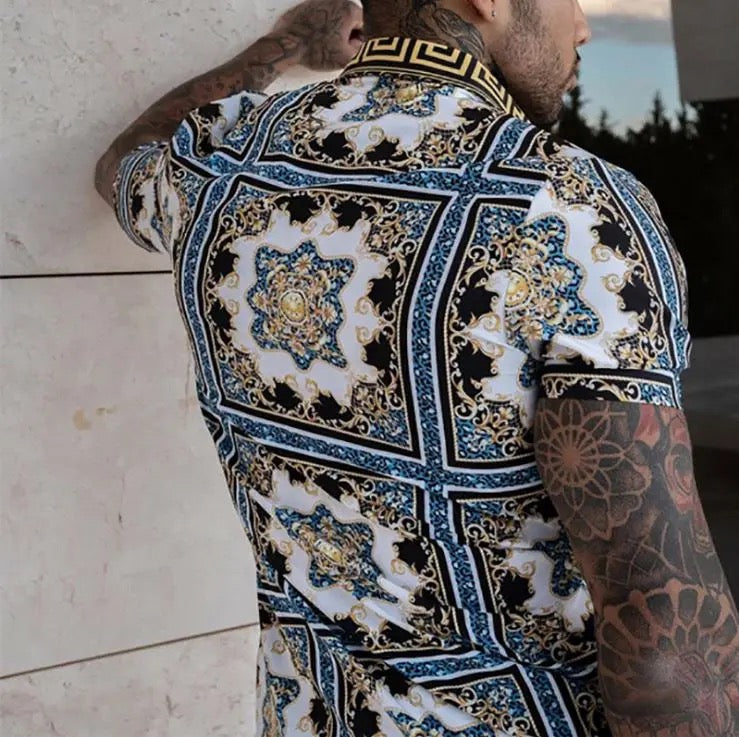 Yellow Faded Printed Casual Shirt