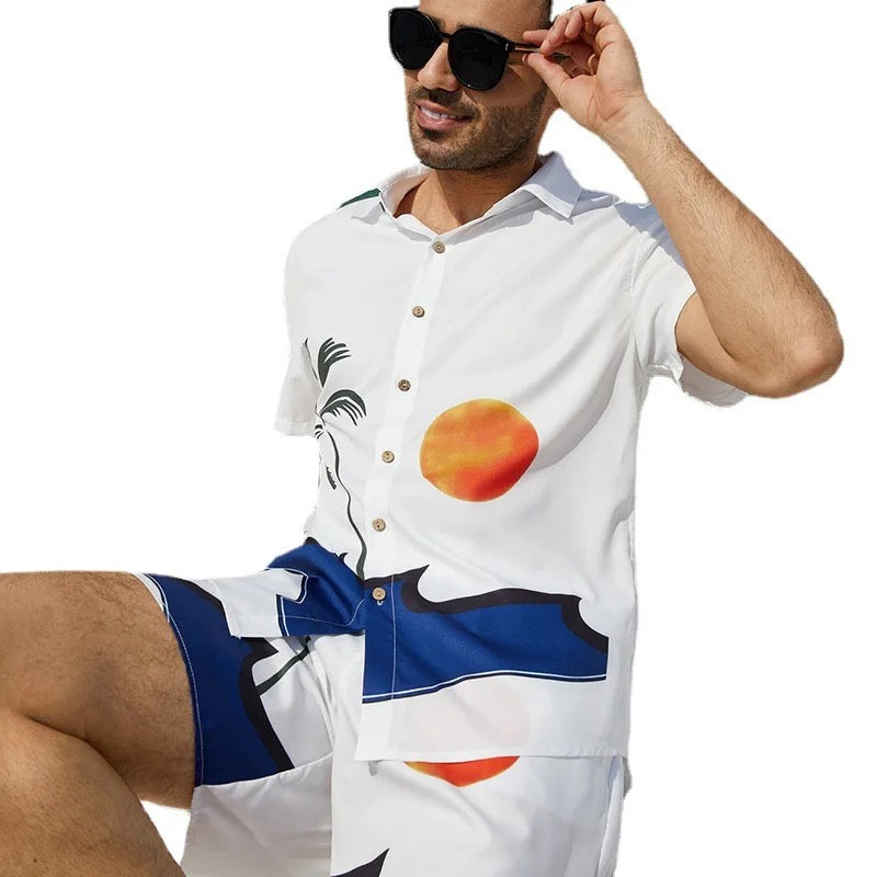 Set Short and Printed Beach Shirt