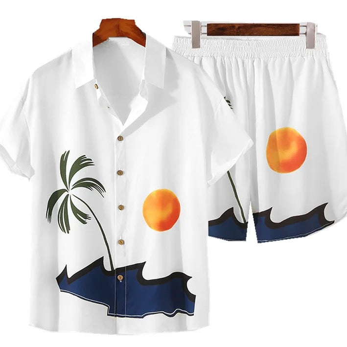 Set Short and Printed Beach Shirt