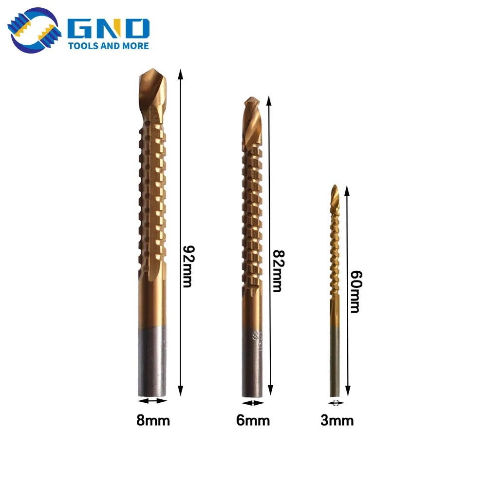 Juego de Brocas Dentadas de Acero de Alta velocidad S017